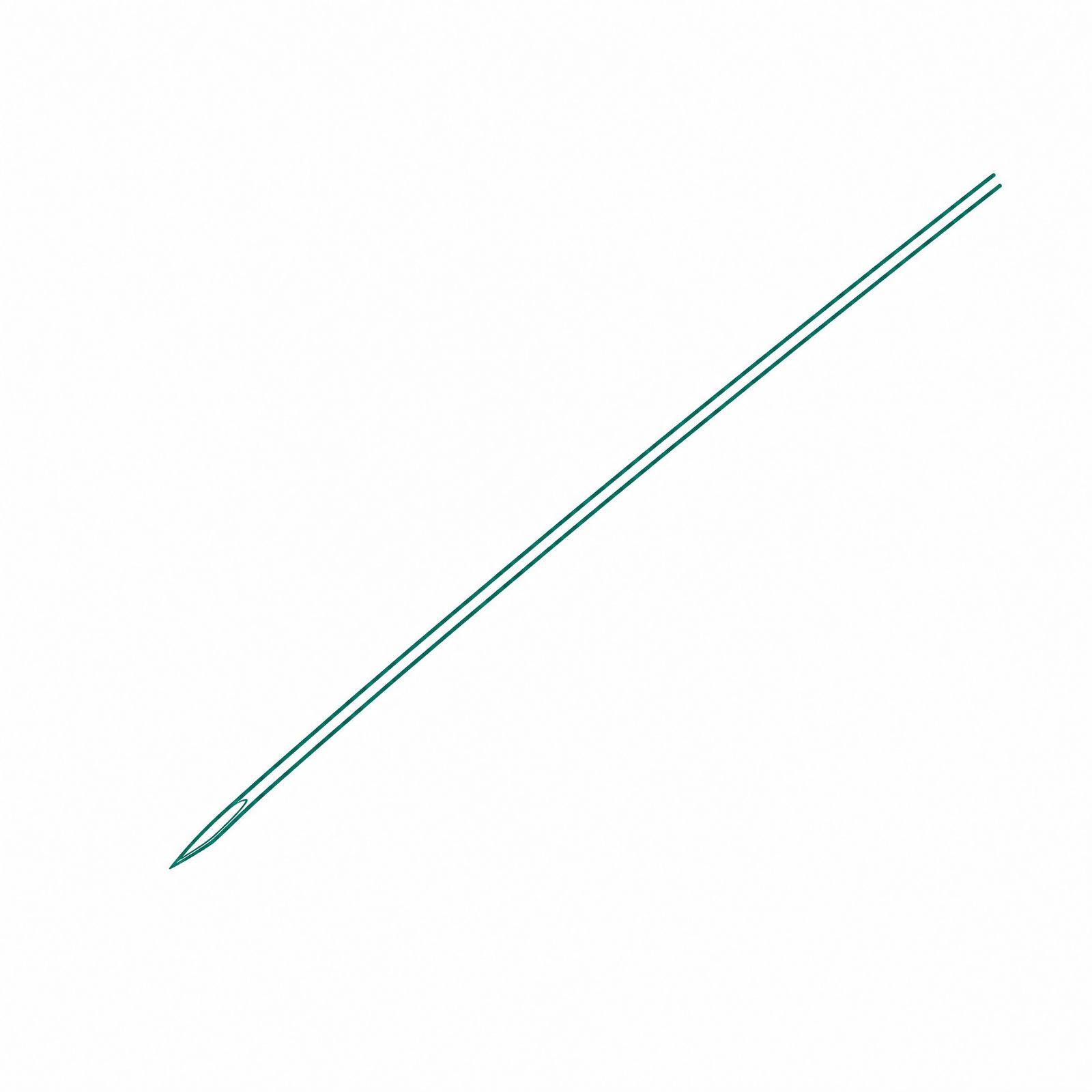 Isolated part — needle element on white